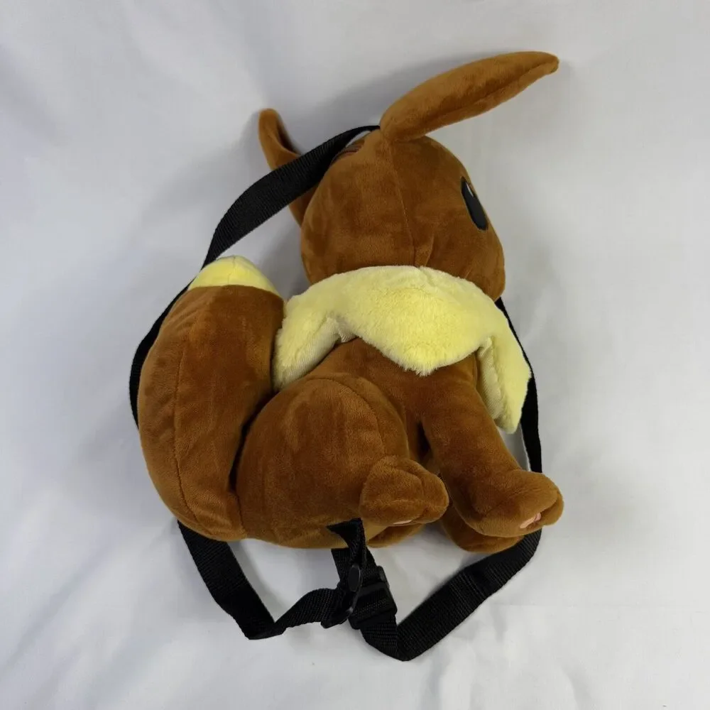 Pokemon Eevee Backpack 2017 Zipper Stuffed Animal Bag Backpack Plush Large Toy